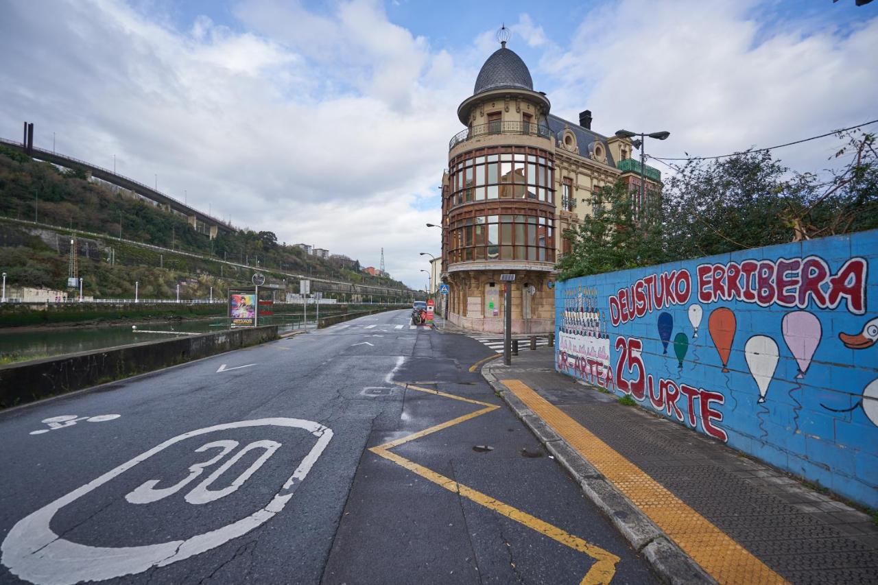 Appartamento Apartamento Bio Exclusivo Con Mirador En Bilbao Y Aparcamiento Publico Gratuito Esterno foto