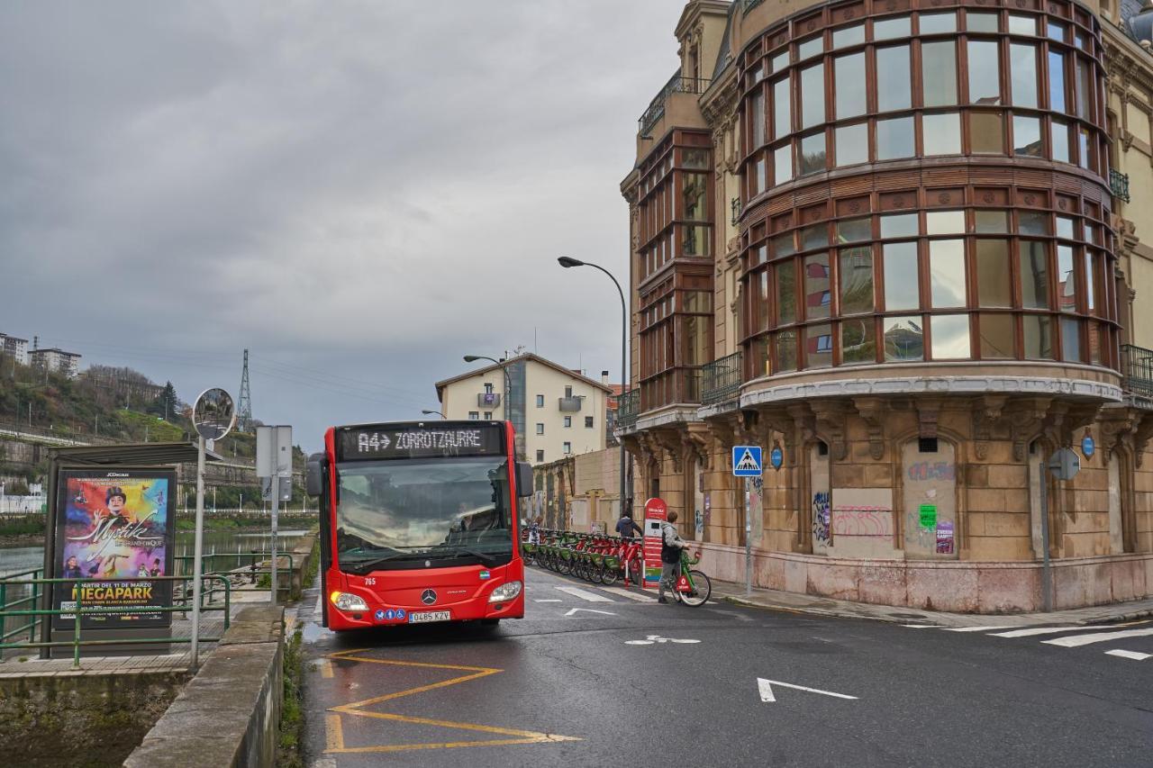 Appartamento Apartamento Bio Exclusivo Con Mirador En Bilbao Y Aparcamiento Publico Gratuito Esterno foto